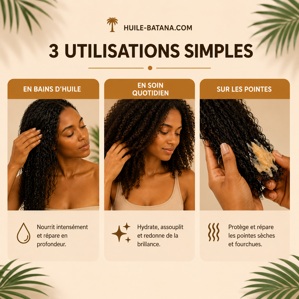 Beurre de Batana Cheveux — Masque Nourrissant Brillance & Douceur
